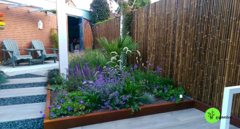 inspiracia bambusový plot